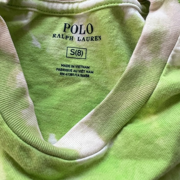 Kids repurposed bleached tee Polo - Picture 3 of 3